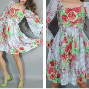 Vintage 60s Dress Spring S